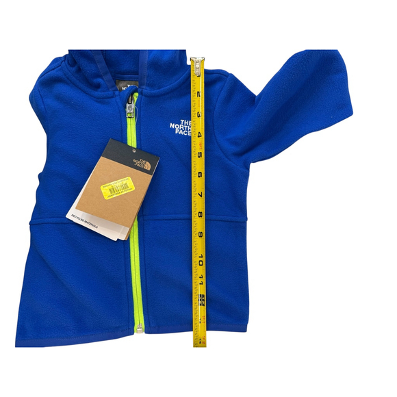 Boys The North Face Fleece Hoodie 12-18M Blue Full Zip - Picture 3 of 7